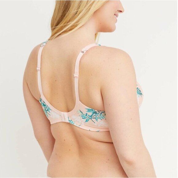 Cacique Boost Push-Up Plunge Palm Leaf Bra, 42C - Picture 2 of 9